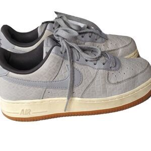 Nike Women's Air Force 1 '07 Premium 'Midnight Fog' Shoes 616725-008  Size 6.5